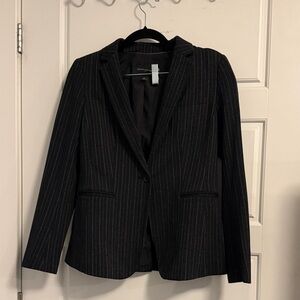 Banana republic Black Pinstripe Blazer